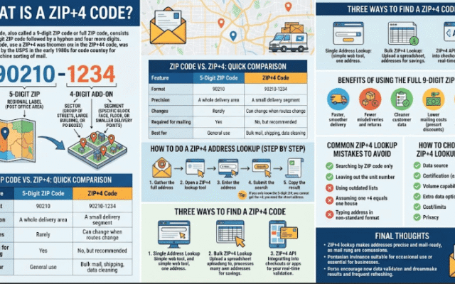 ZIP+4 Address Lookup: Find Any 9-Digit ZIP Code (2026 Guide)