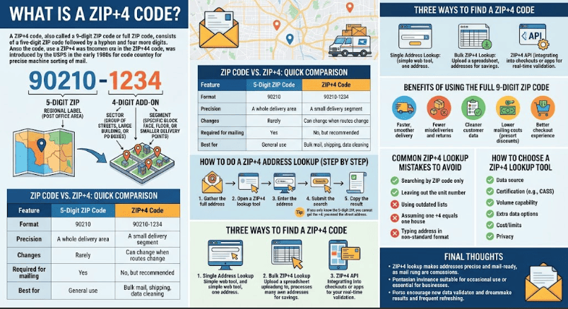 ZIP+4 Address Lookup: Find Any 9-Digit ZIP Code (2026 Guide)