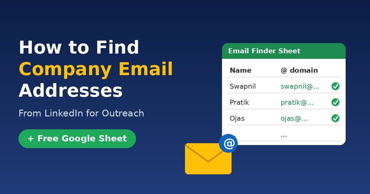 Find Company Email Addresses from LinkedIn
