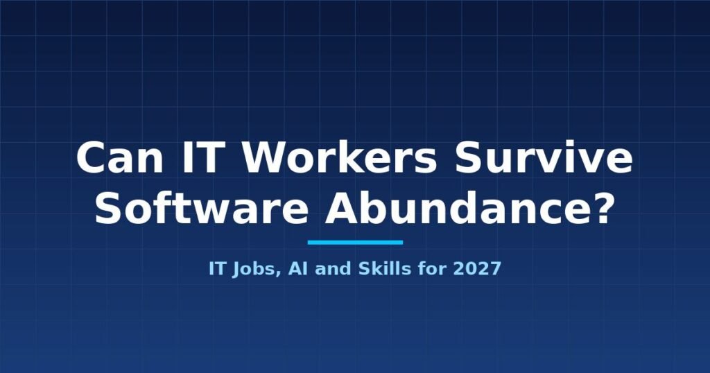 Can IT Workers Survive Software Abundance